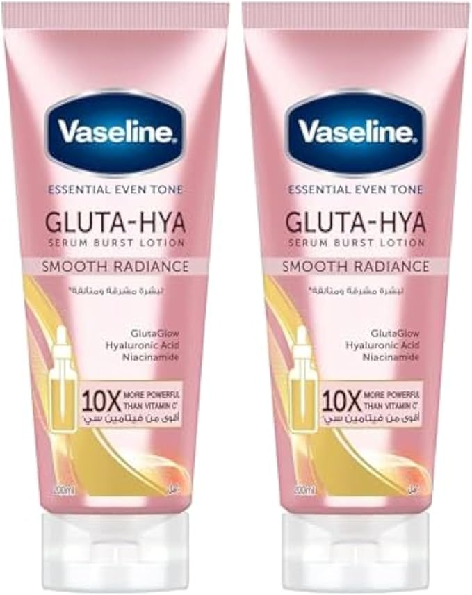Vaseline Essential Even Tone Smooth Radiance Gluta-Hya Serum Burst Lotion Value Pack, 2 x 200 ml - Image 2